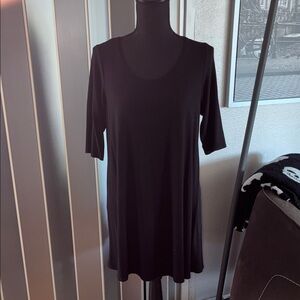 Eileen Fisher Black Petite Large Dress